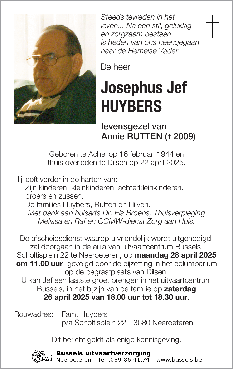 Josephus Jef HUYBERS