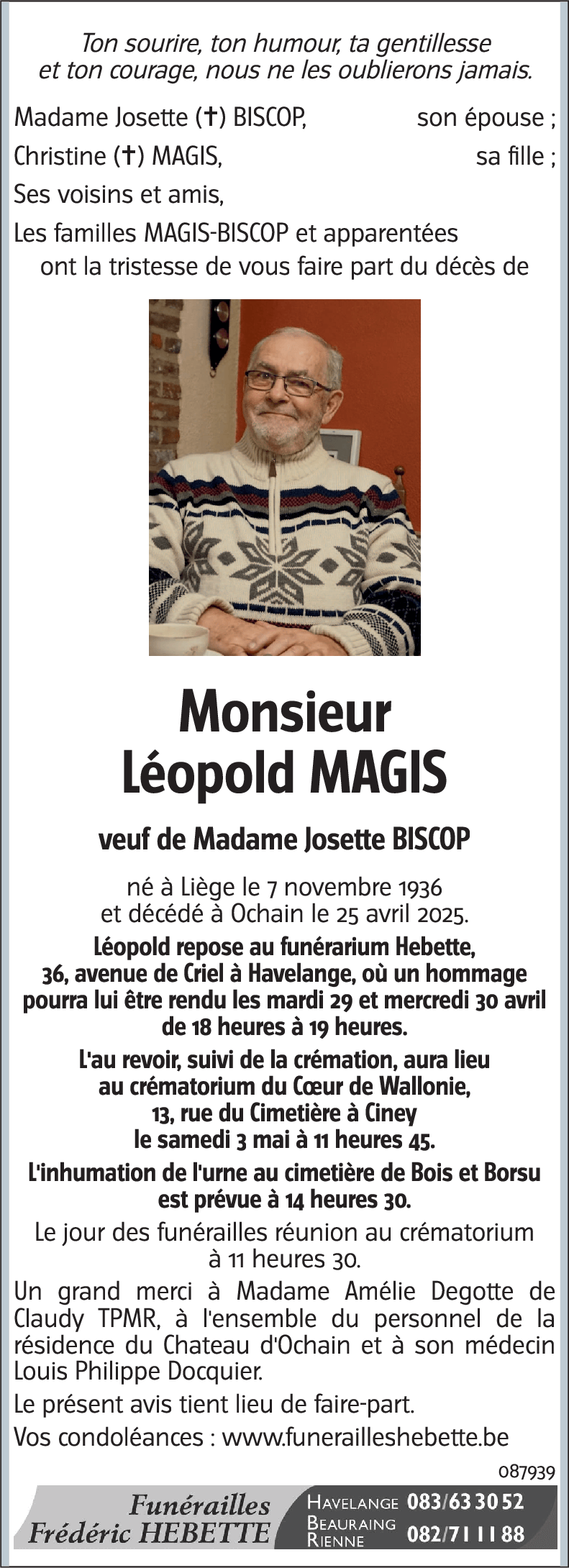 Léopold MAGIS