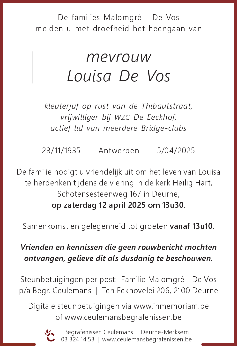 Louisa De Vos