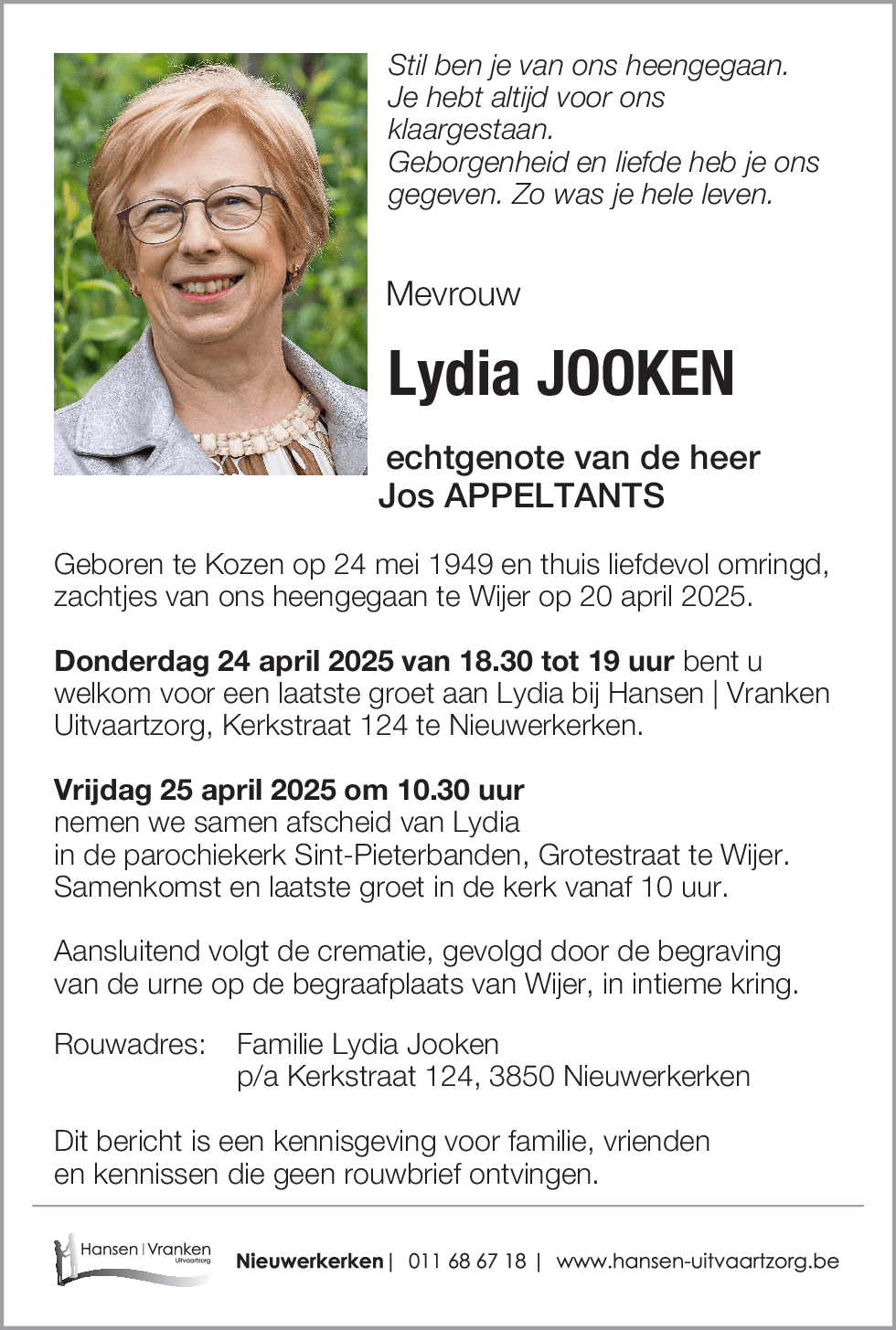 Lydia JOOKEN