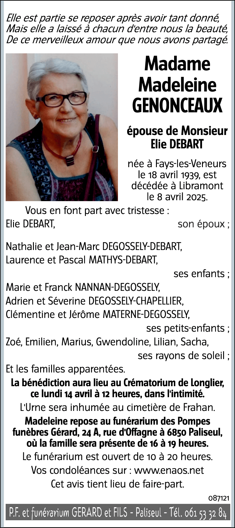 Madeleine GENONCEAUX