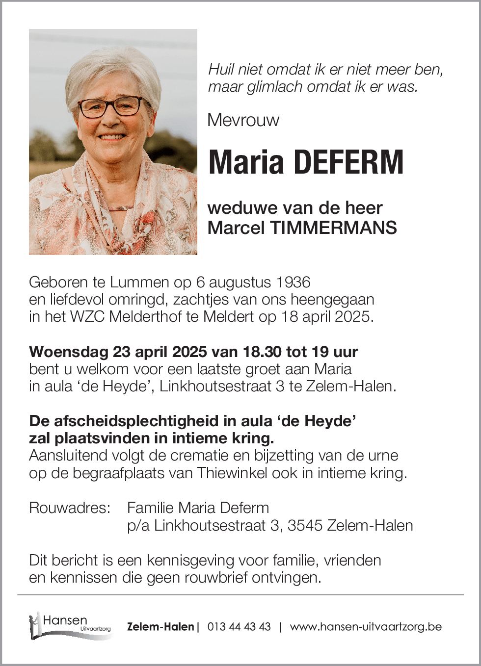 Maria DEFERM