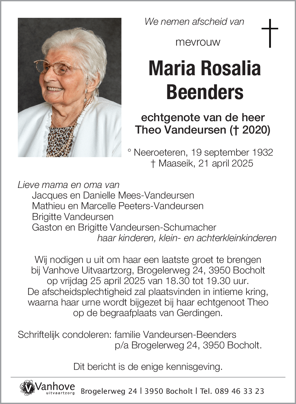 Maria Rosalia Beenders