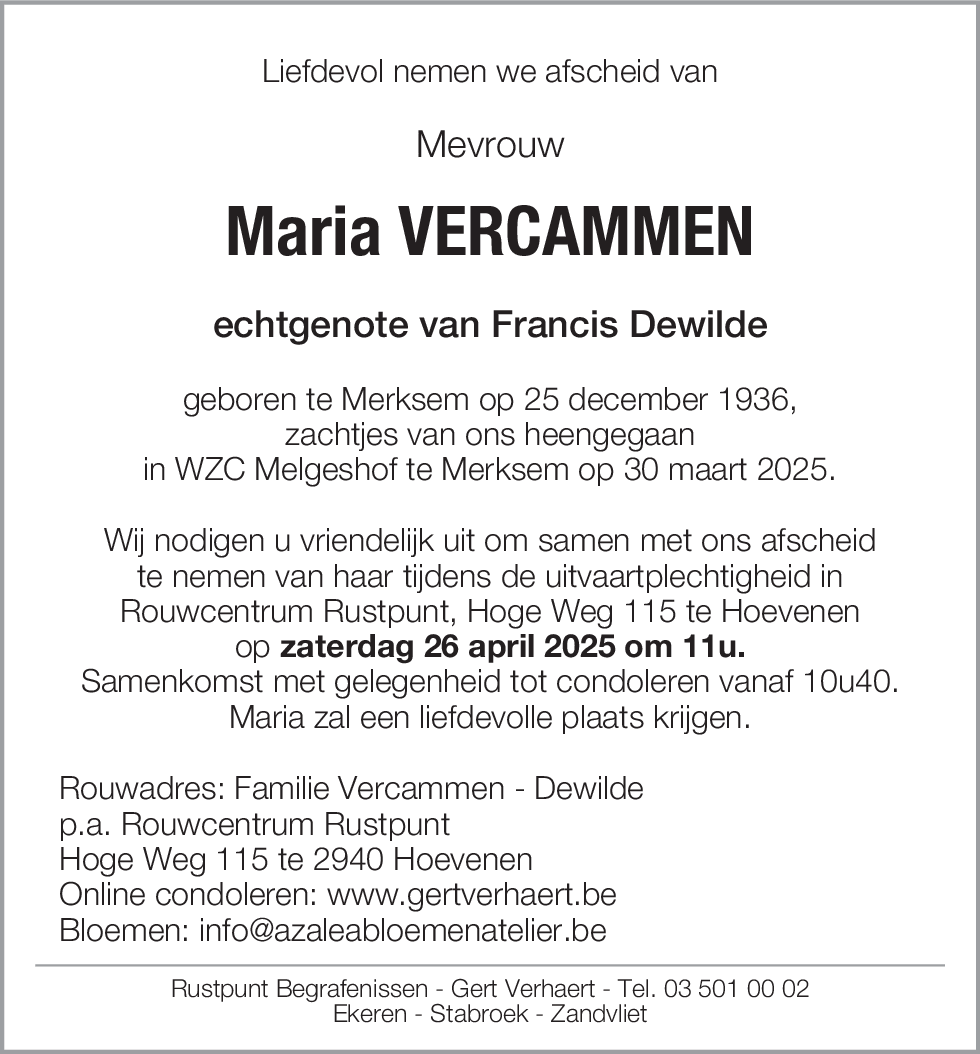 Maria Vercammen