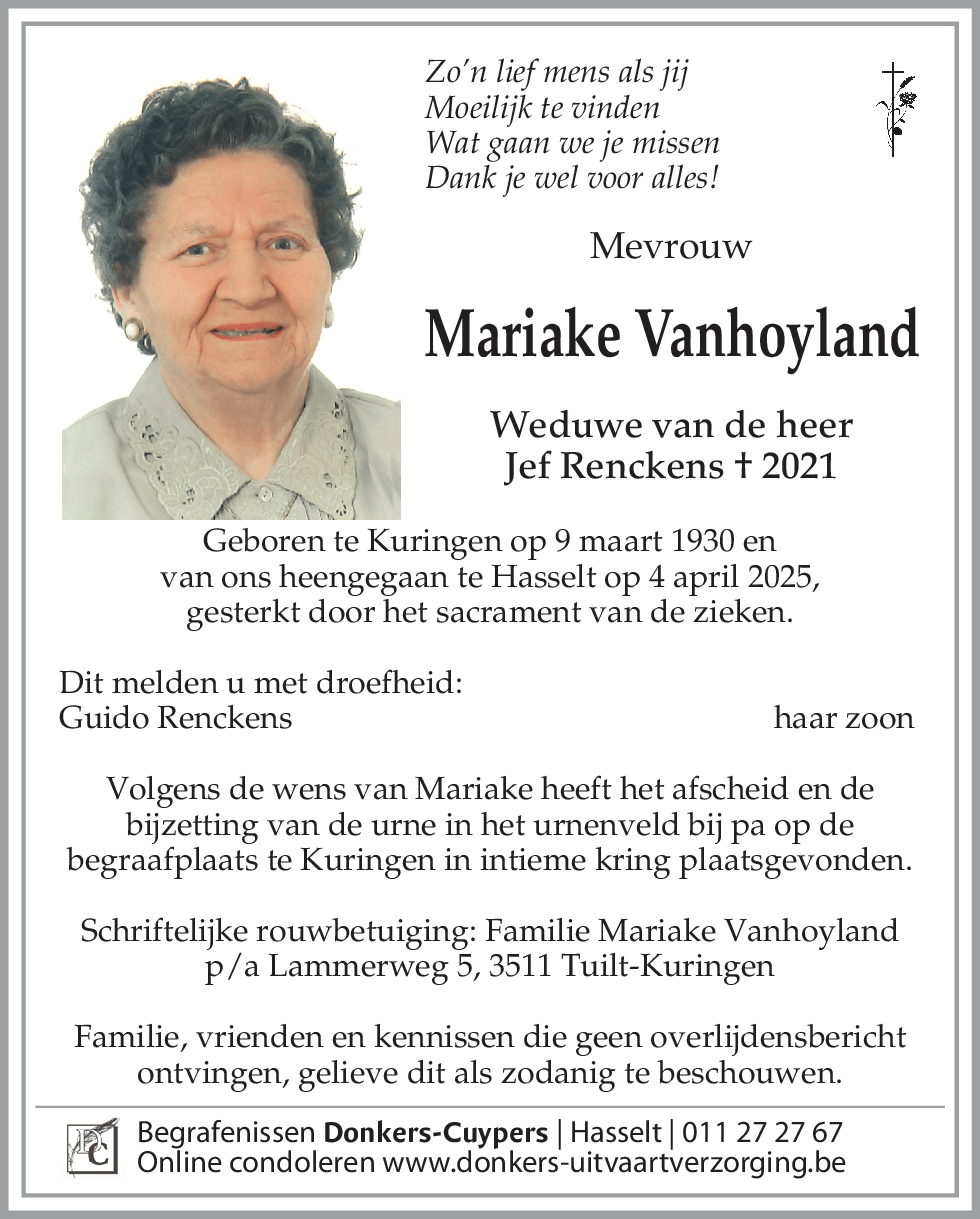 Mariake Vanhoyland
