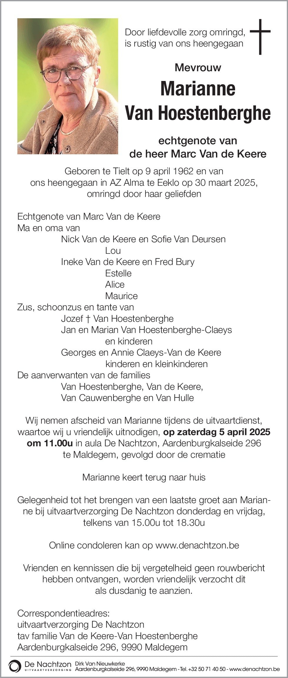 Marianne Van Hoestenberghe