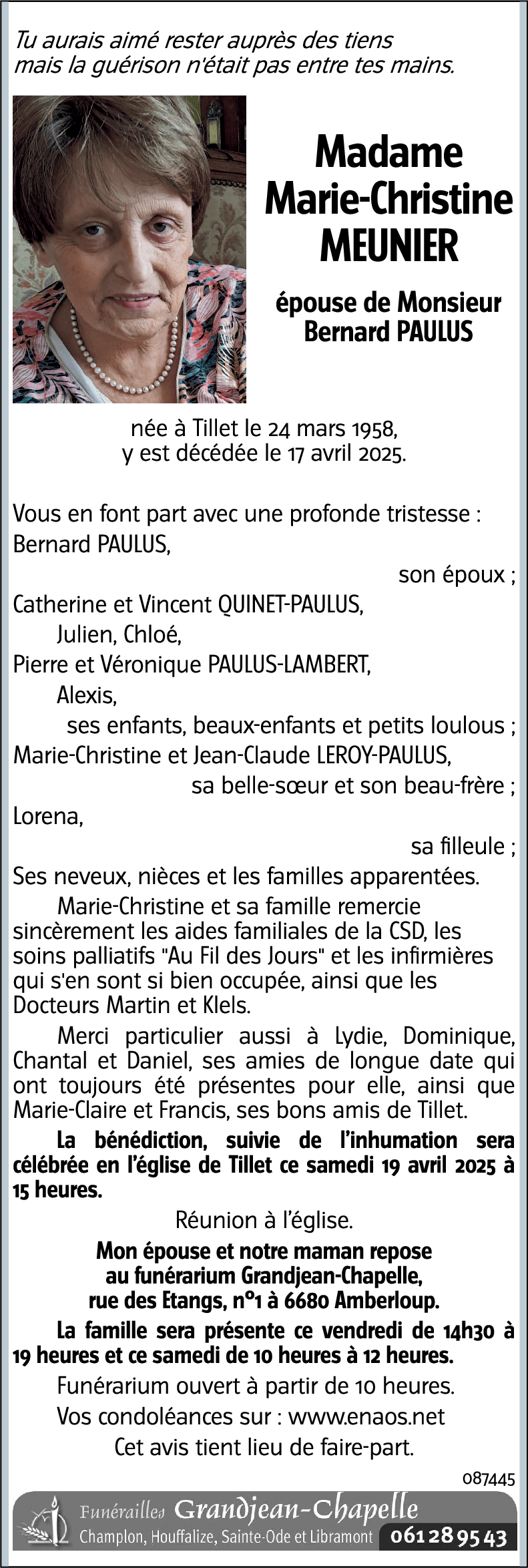 Marie-Christine MEUNIER