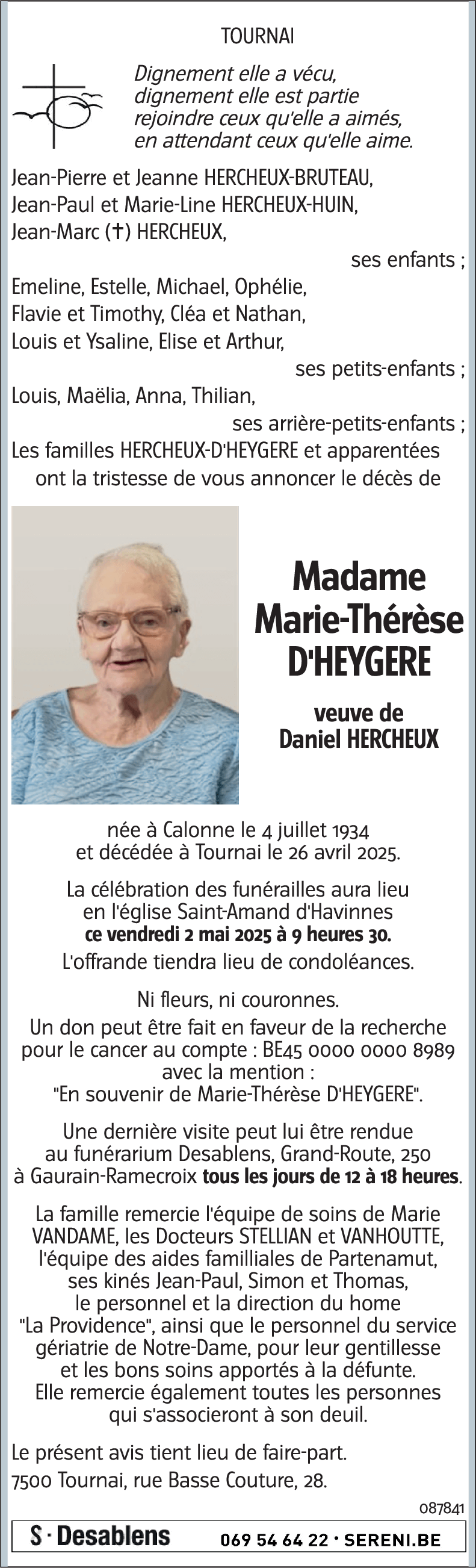 Marie-Thérèse D'Heygere