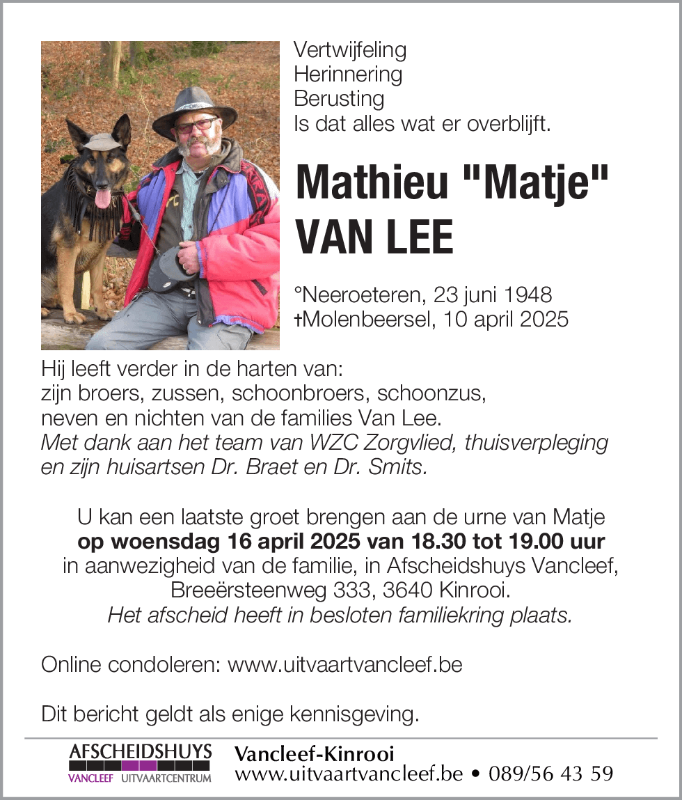 Mathieu Van Lee