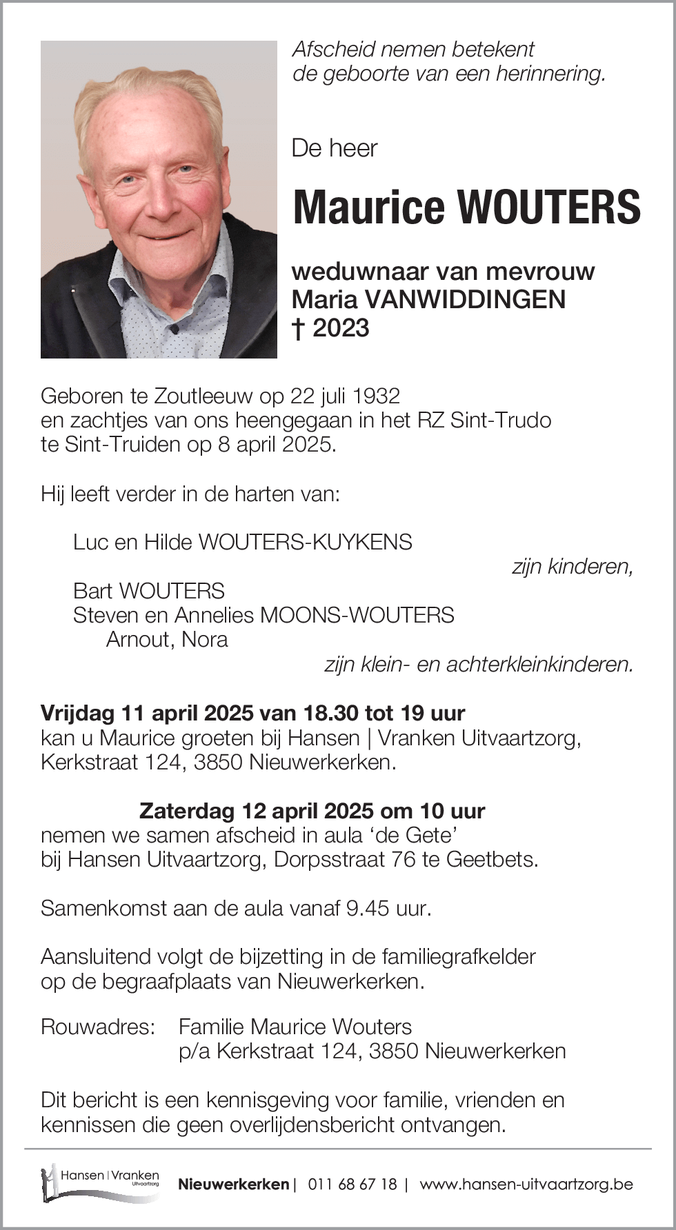Maurice WOUTERS