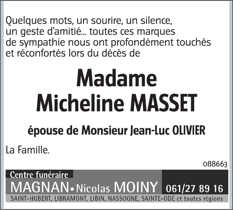 Micheline MASSET