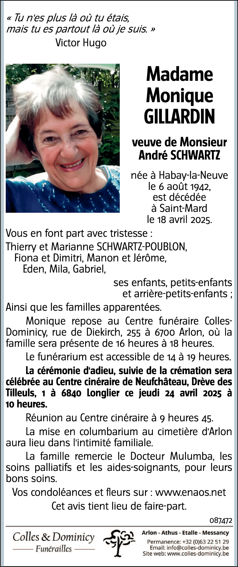 Monique GILLARDIN