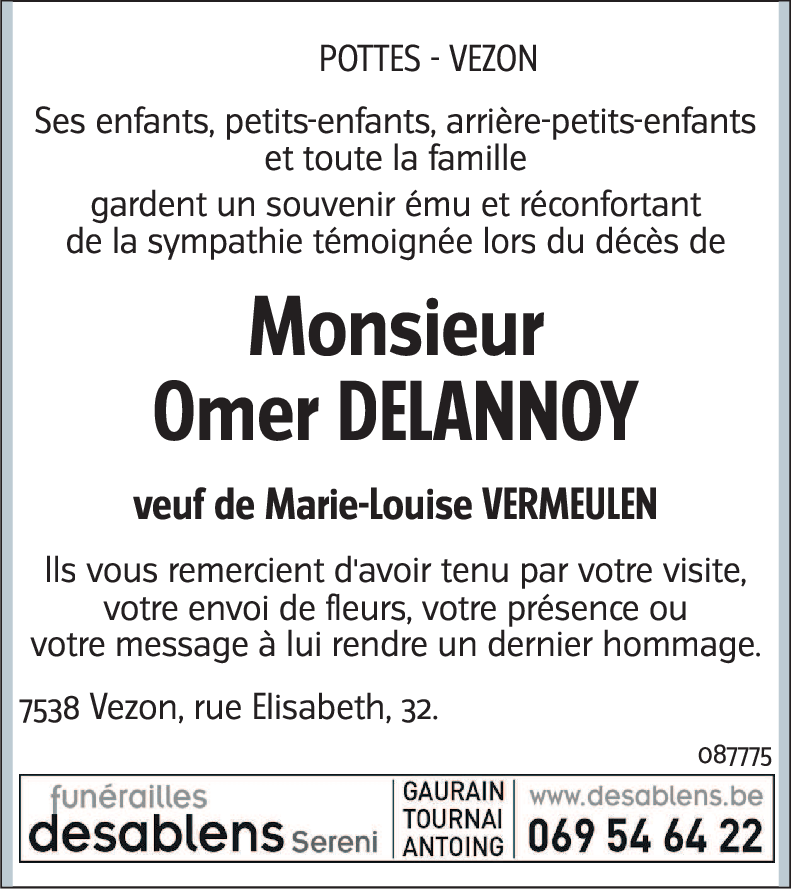 Omer DELANNOY