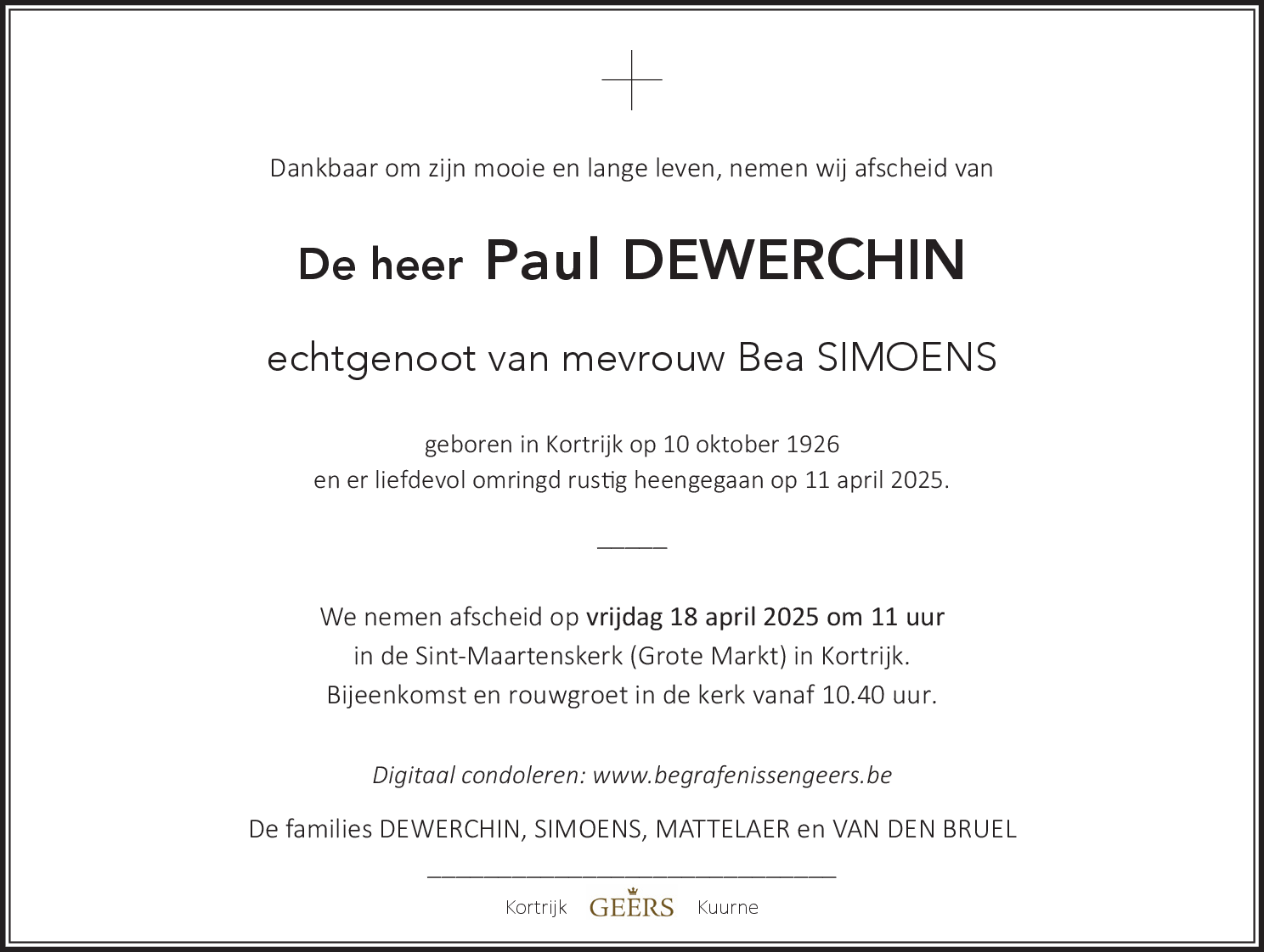 Paul DEWERCHIN