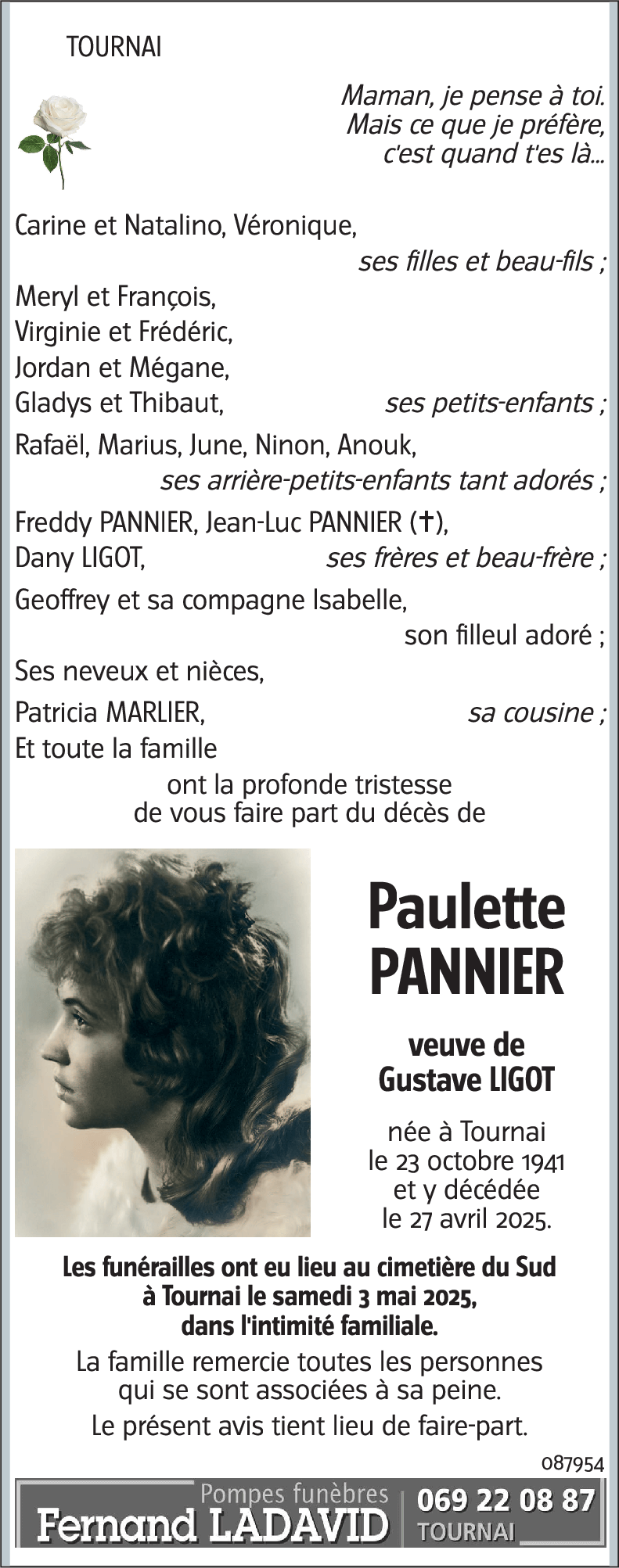 Paulette PANNIER