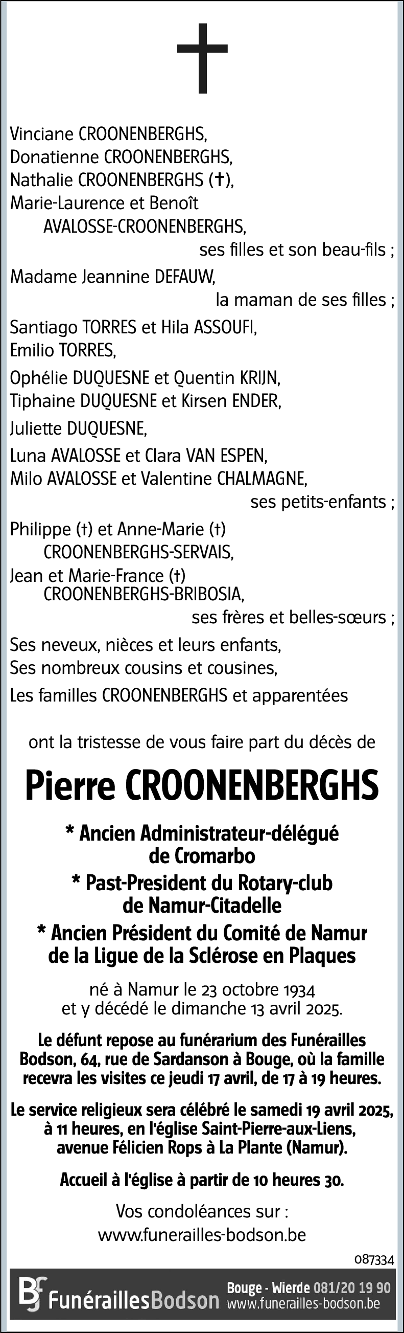 Pierre CROONENBERGHS