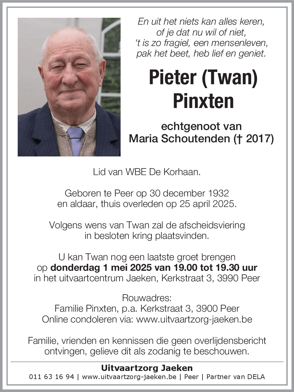 Pieter Joseph Pinxten