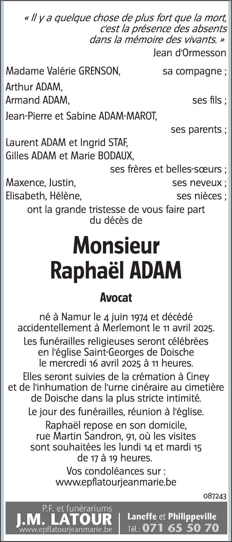 Raphaël ADAM