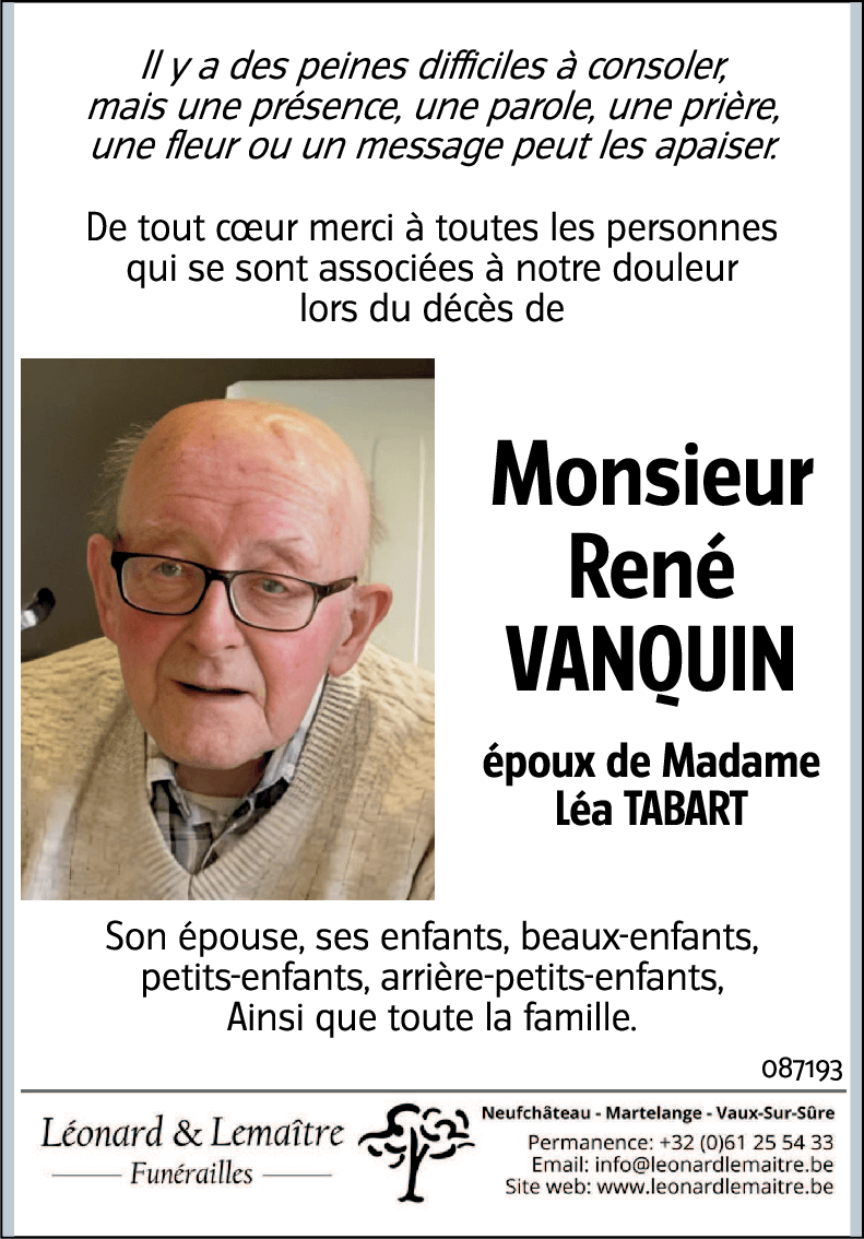 René VANQUIN