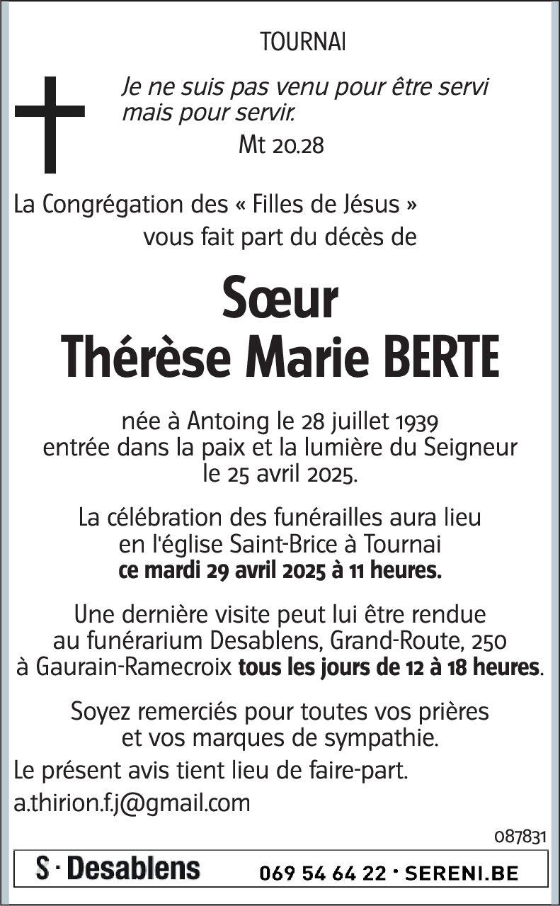 Thérèse BERTE