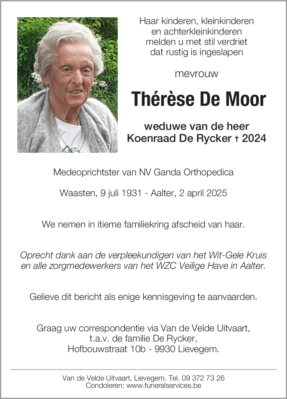 Thérèse De Moor