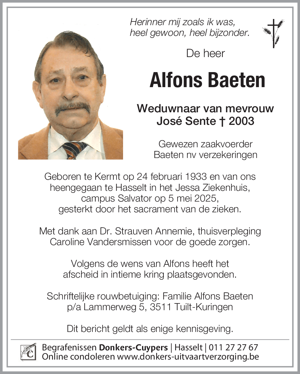 Alfons Baeten