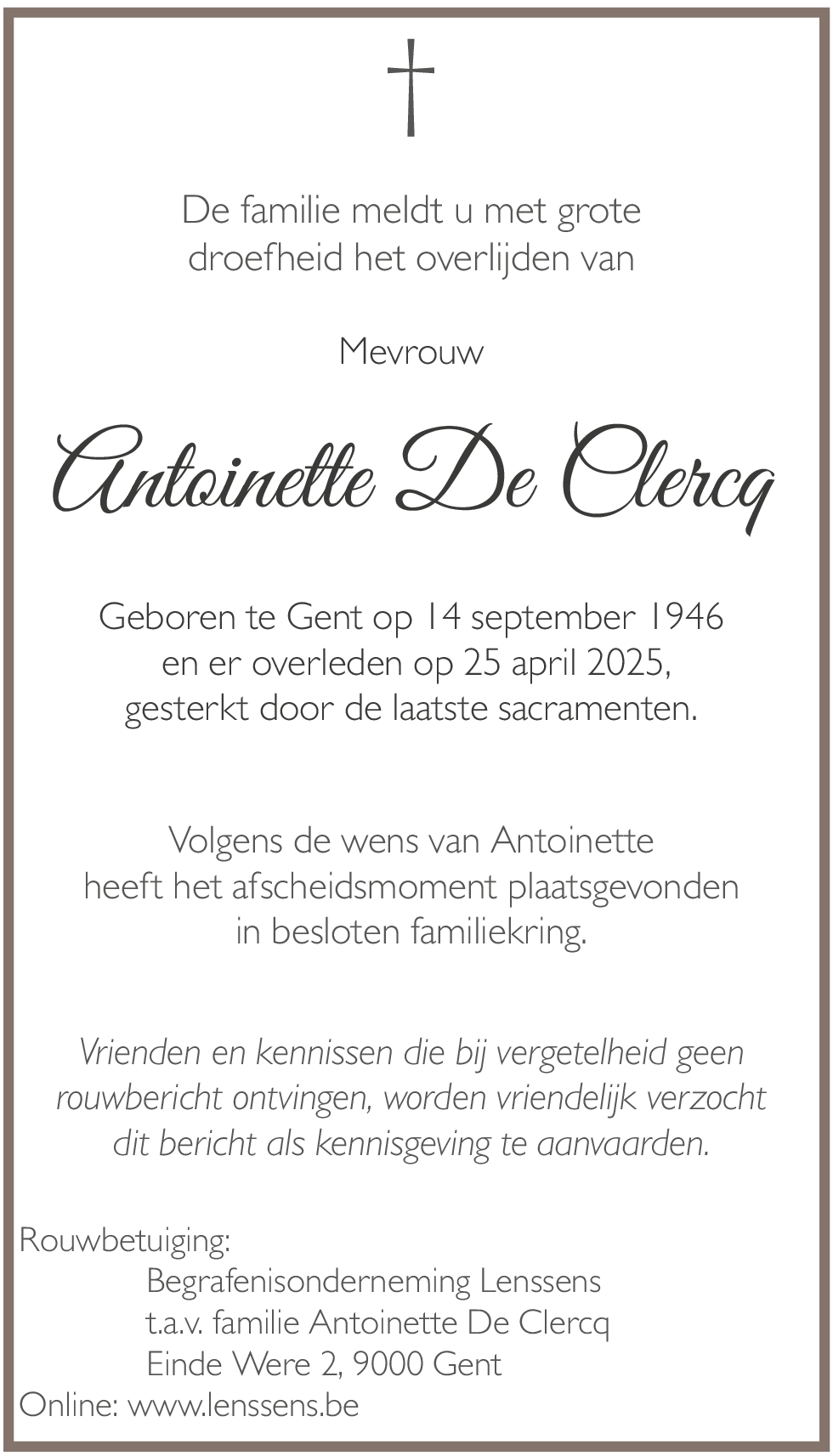 Antoinette De Clercq