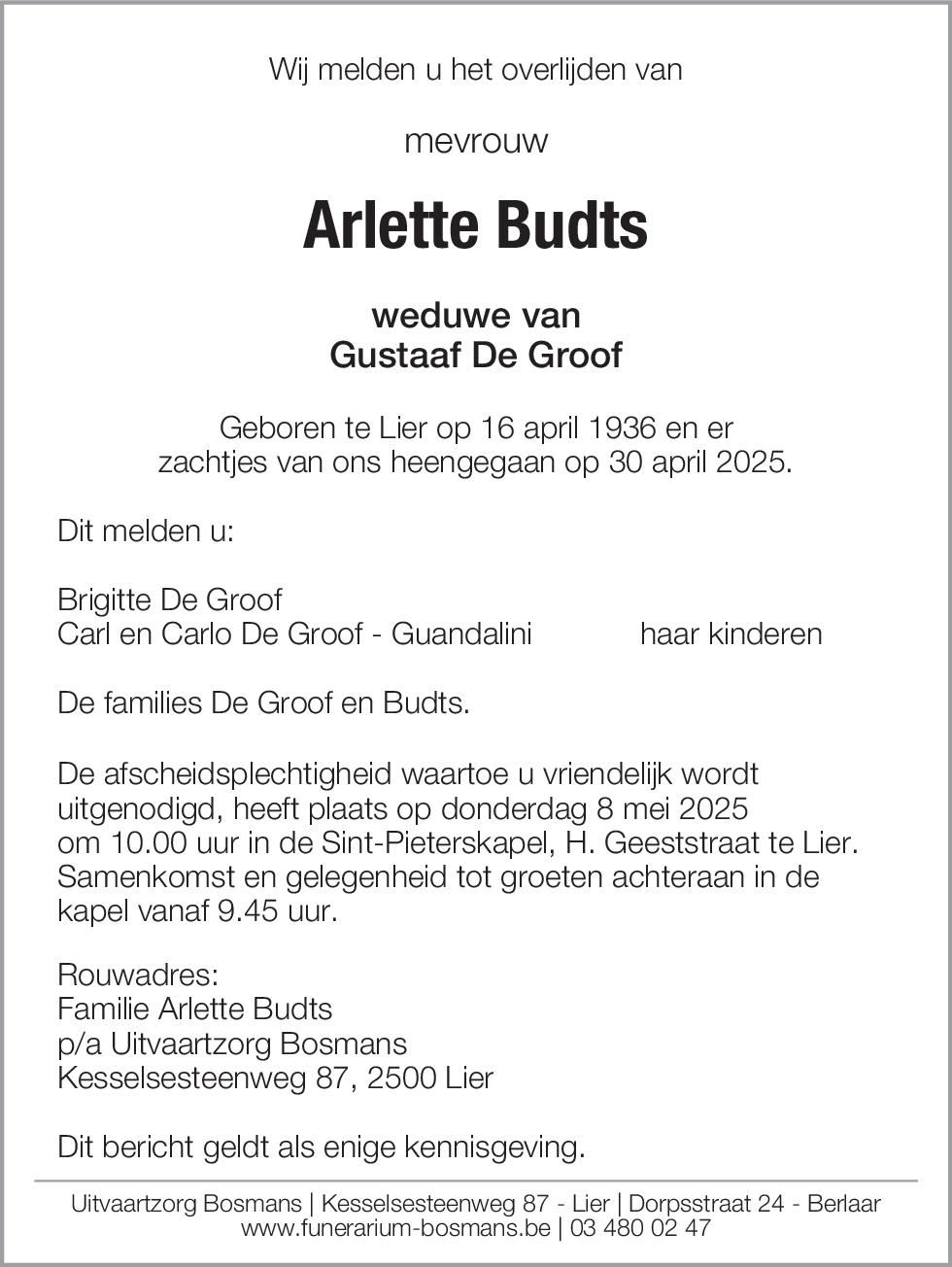 Arlette Budts