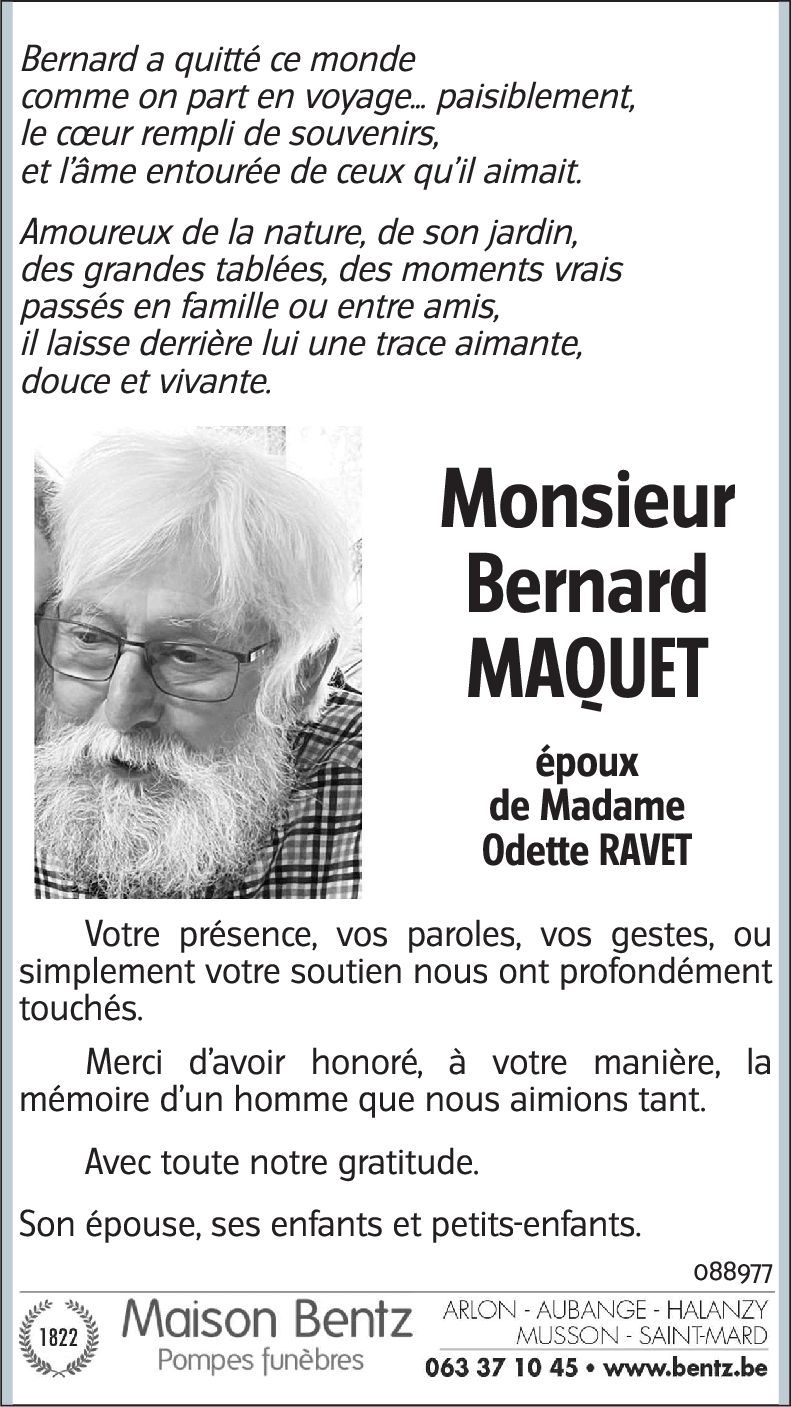 Bernard MAQUET