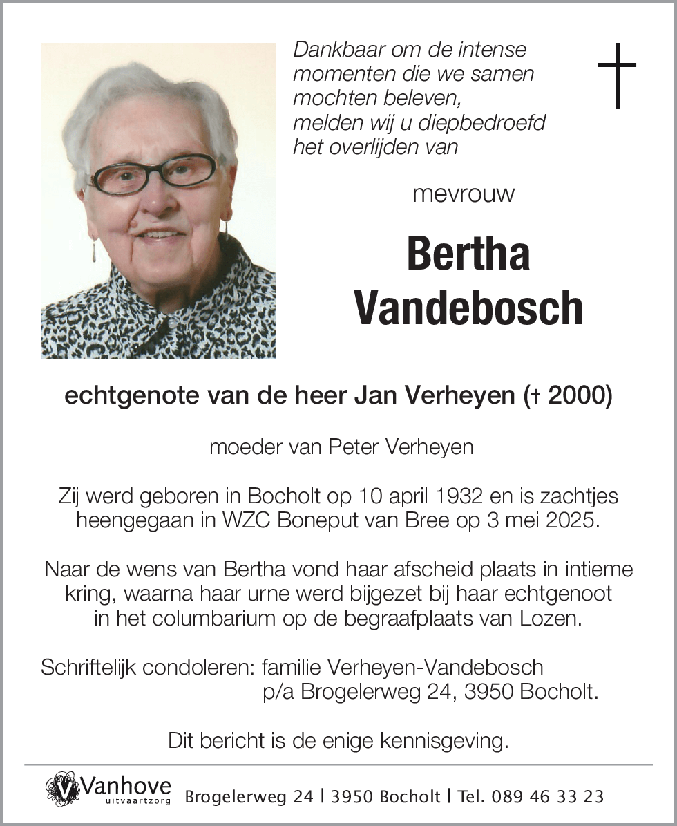 Bertha Vandebosch