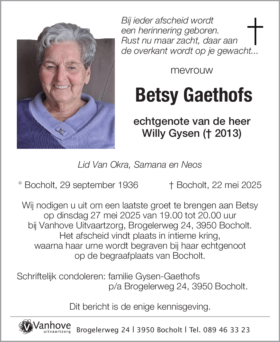 Betsy Gaethofs
