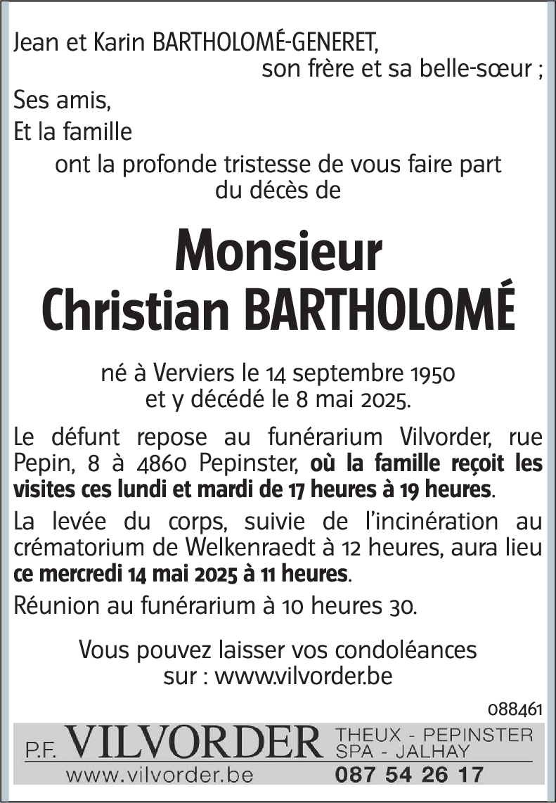 Christian BARTHOLOME