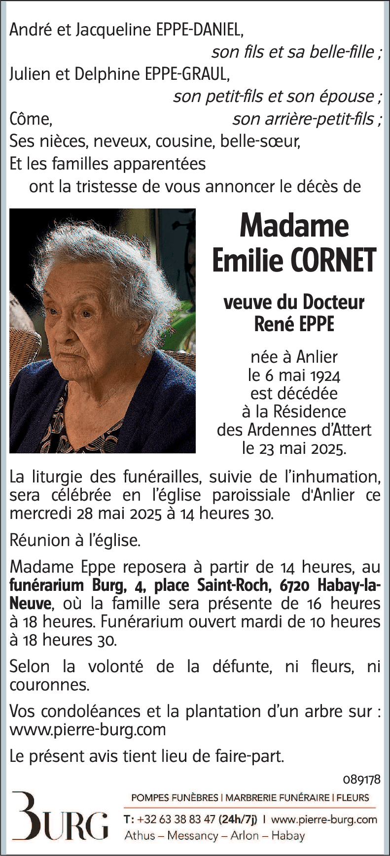 Emilie EPPE-CORNET