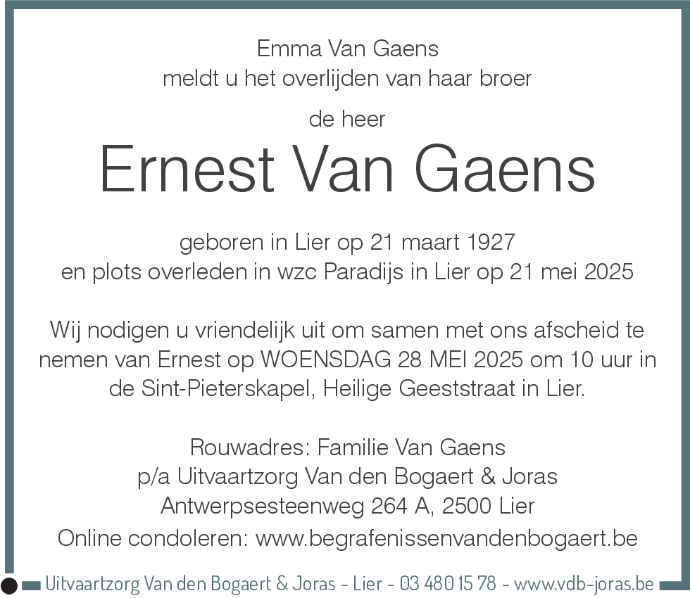 Ernest Van Gaens