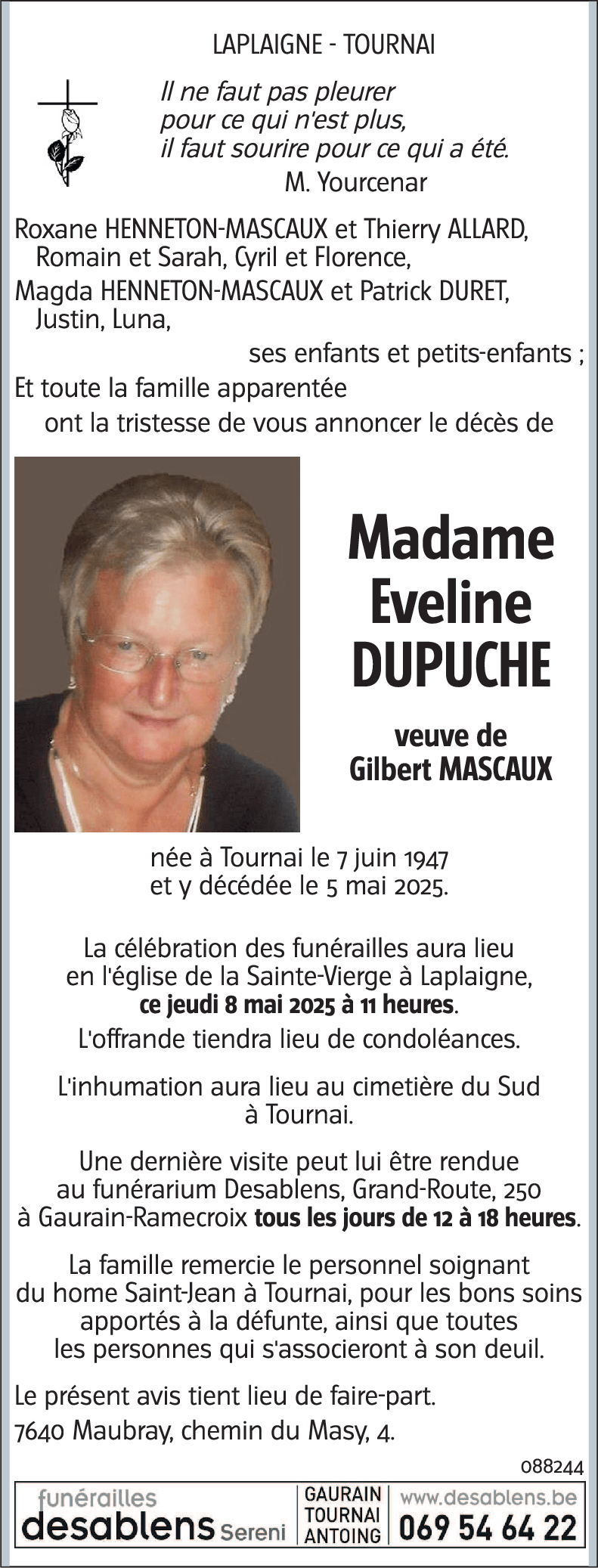 Eveline DUPUCHE
