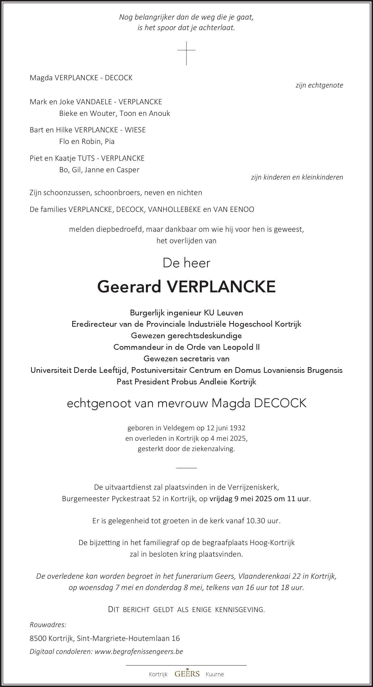 Geerard VERPLANCKE