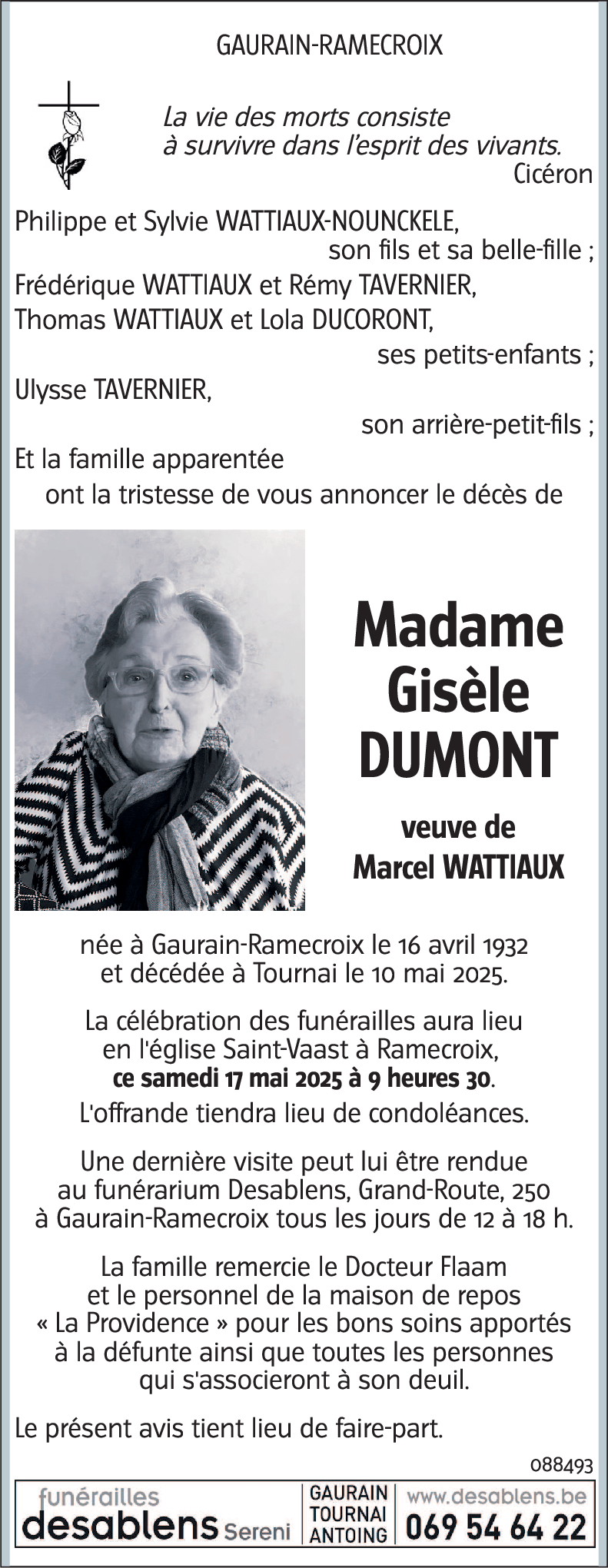 Gisèle DUMONT