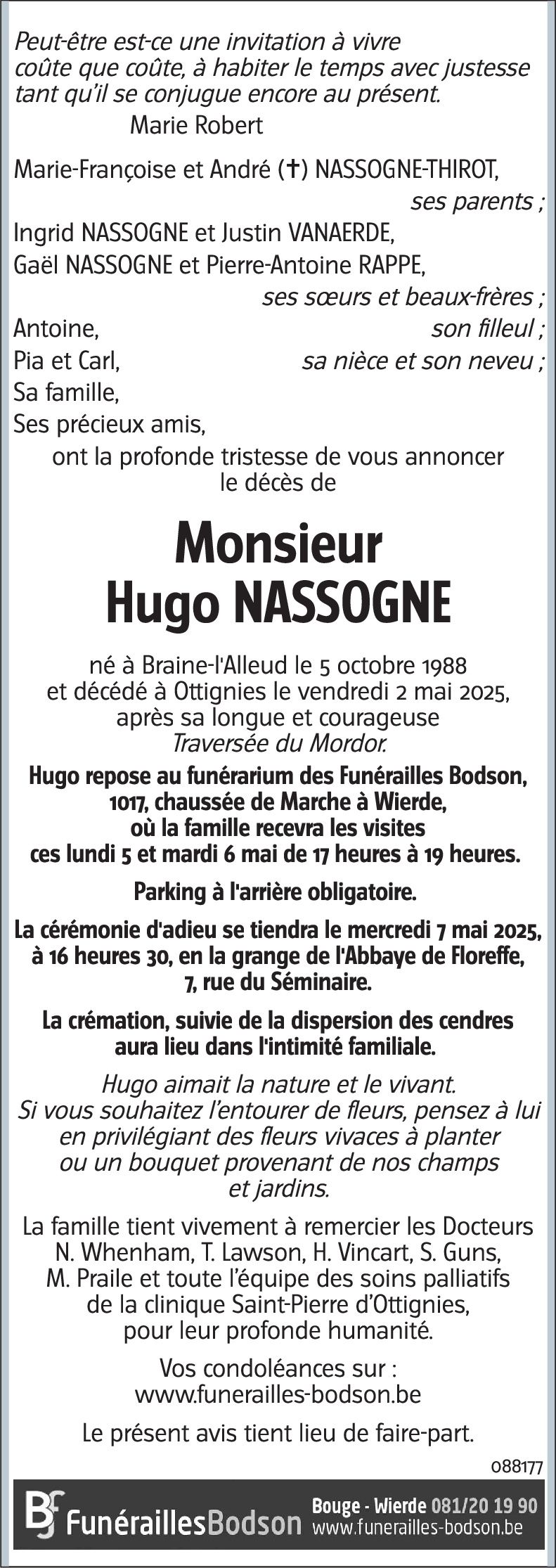 Hugo NASSOGNE