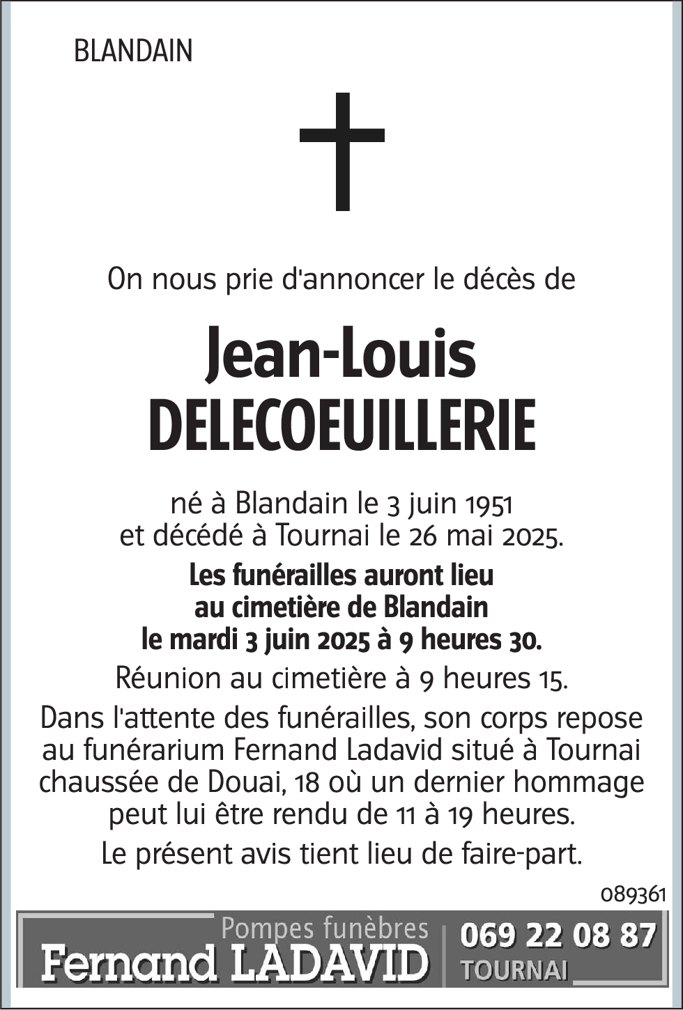 Jean-Louis DELECOEUILLERIE
