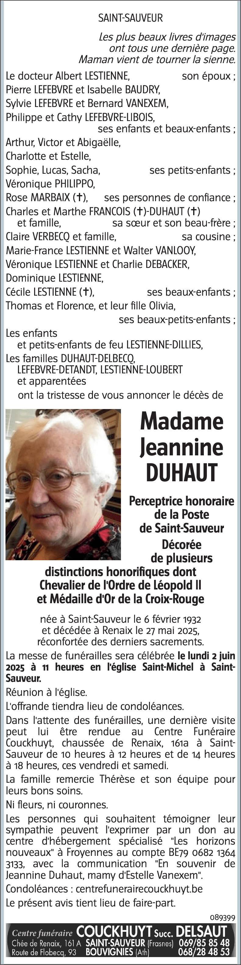 Jeannine DUHAUT