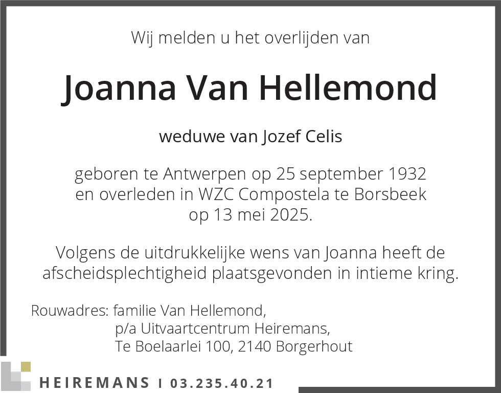 Joanna Van Hellemond