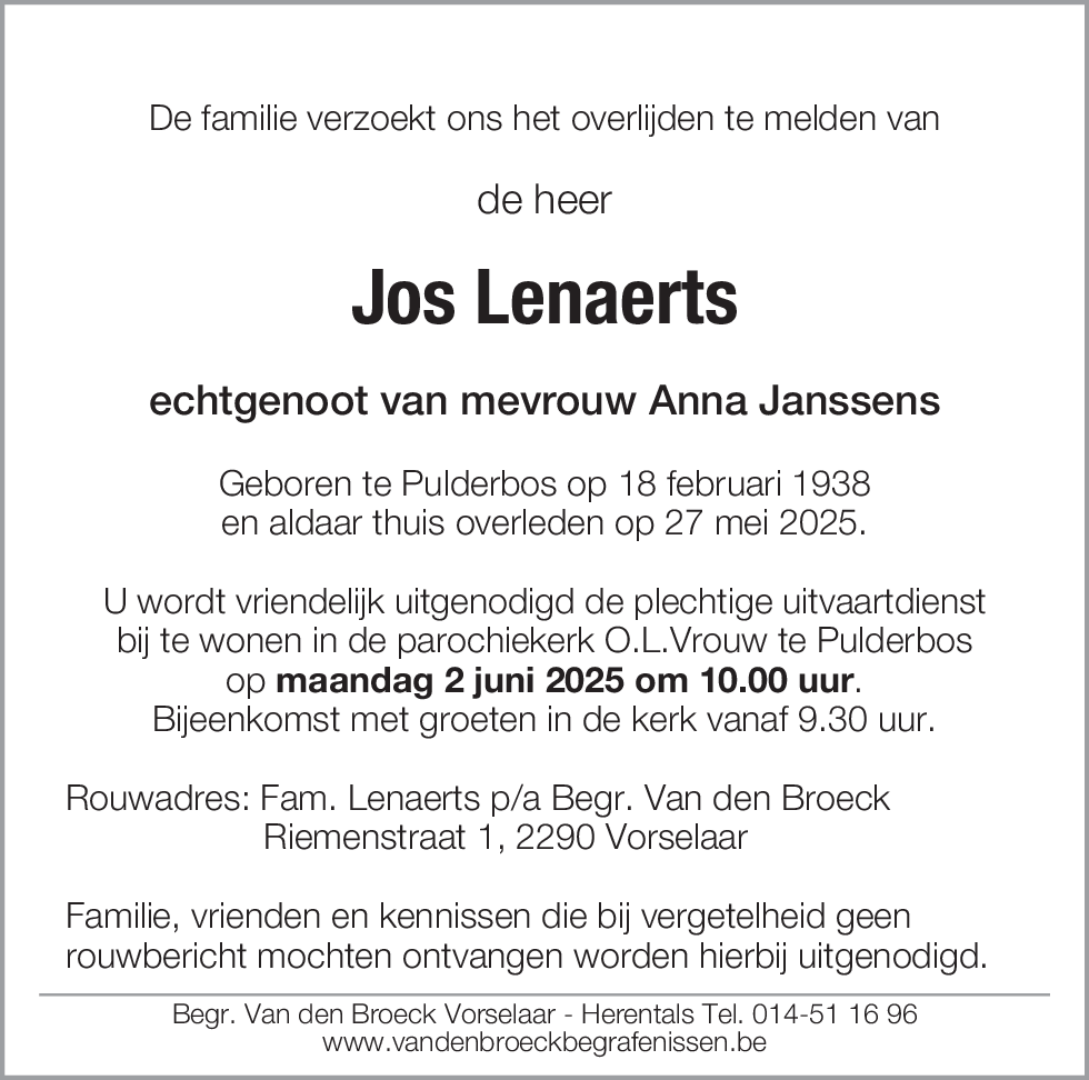Jos Lenaerts