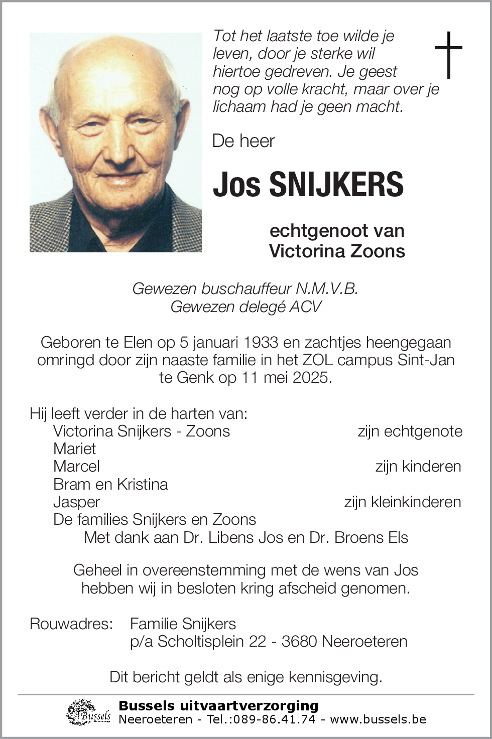 Jos SNIJKERS