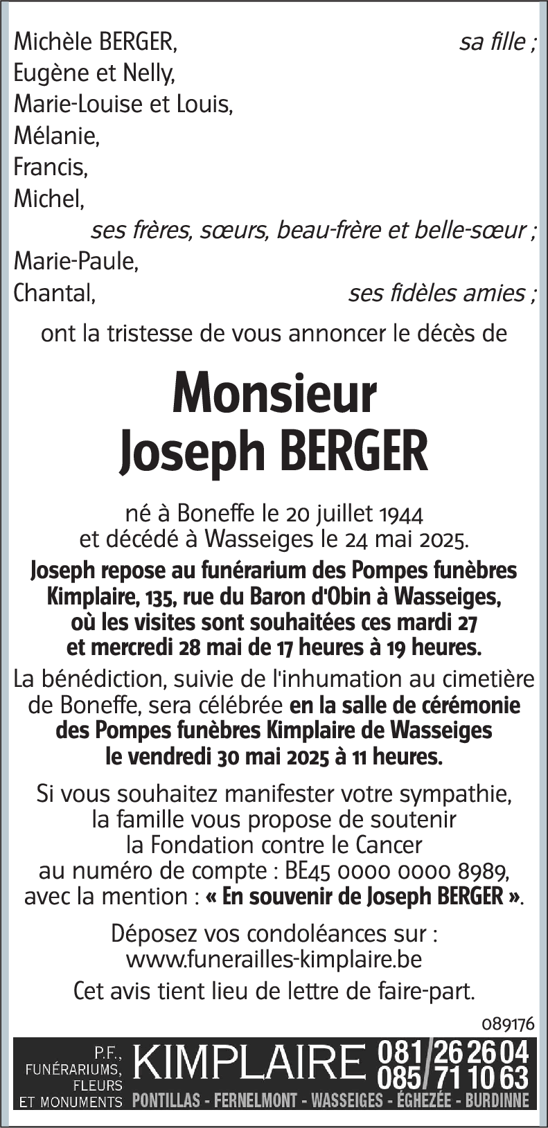 Joseph BERGER