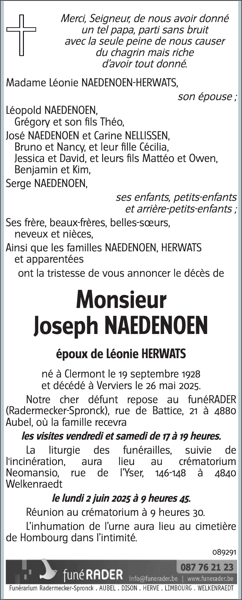 Joseph NAEDENOEN