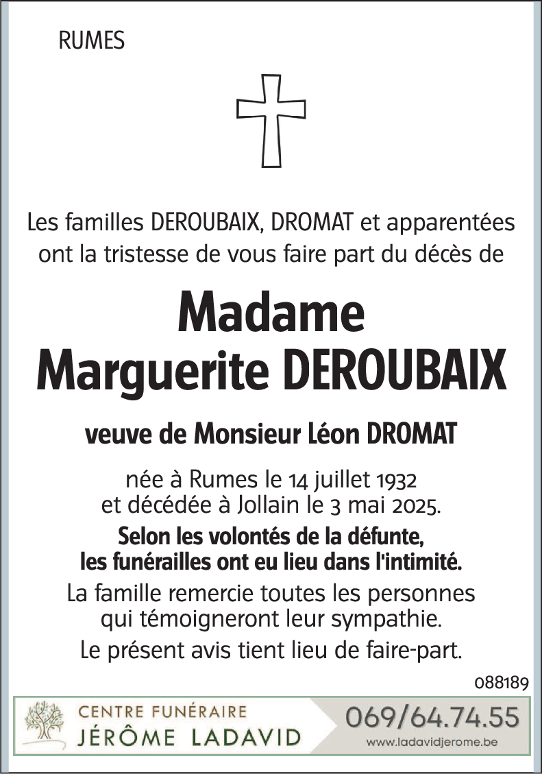Marguerite DEROUBAIX