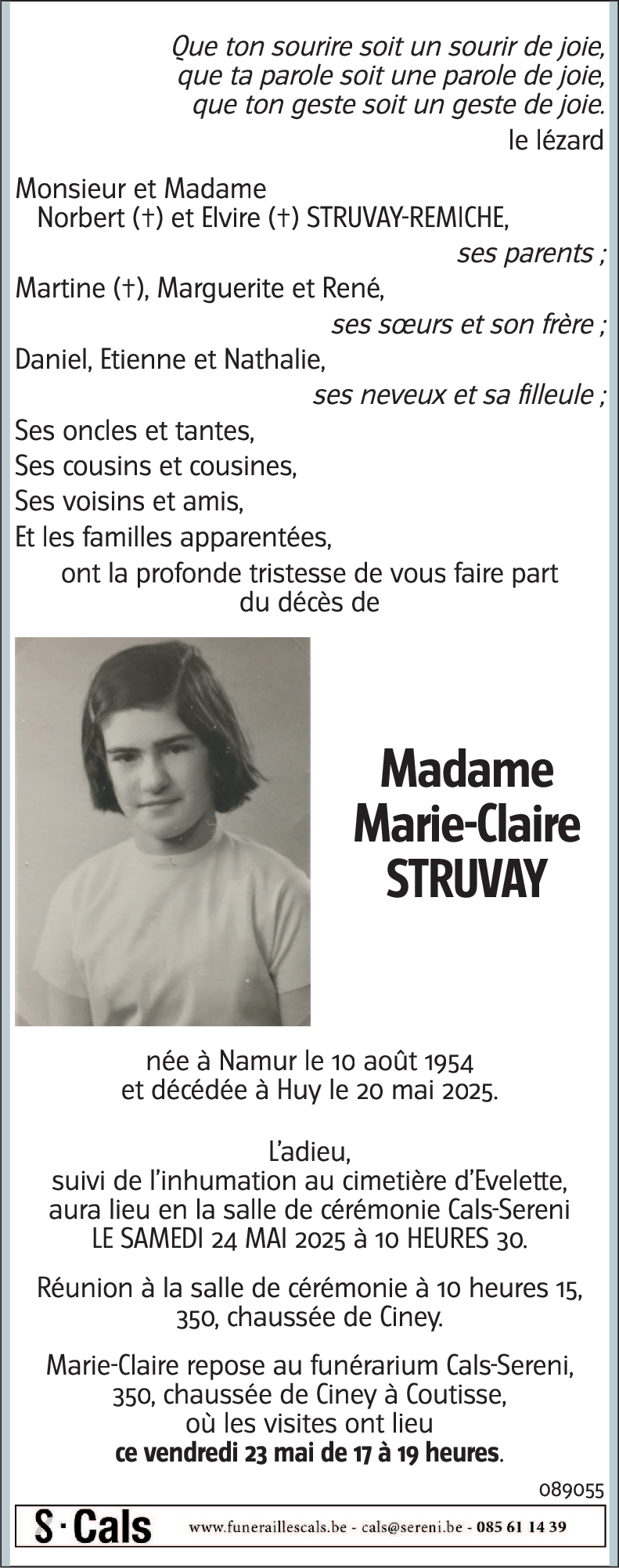 Marie-Claire STRUVAY