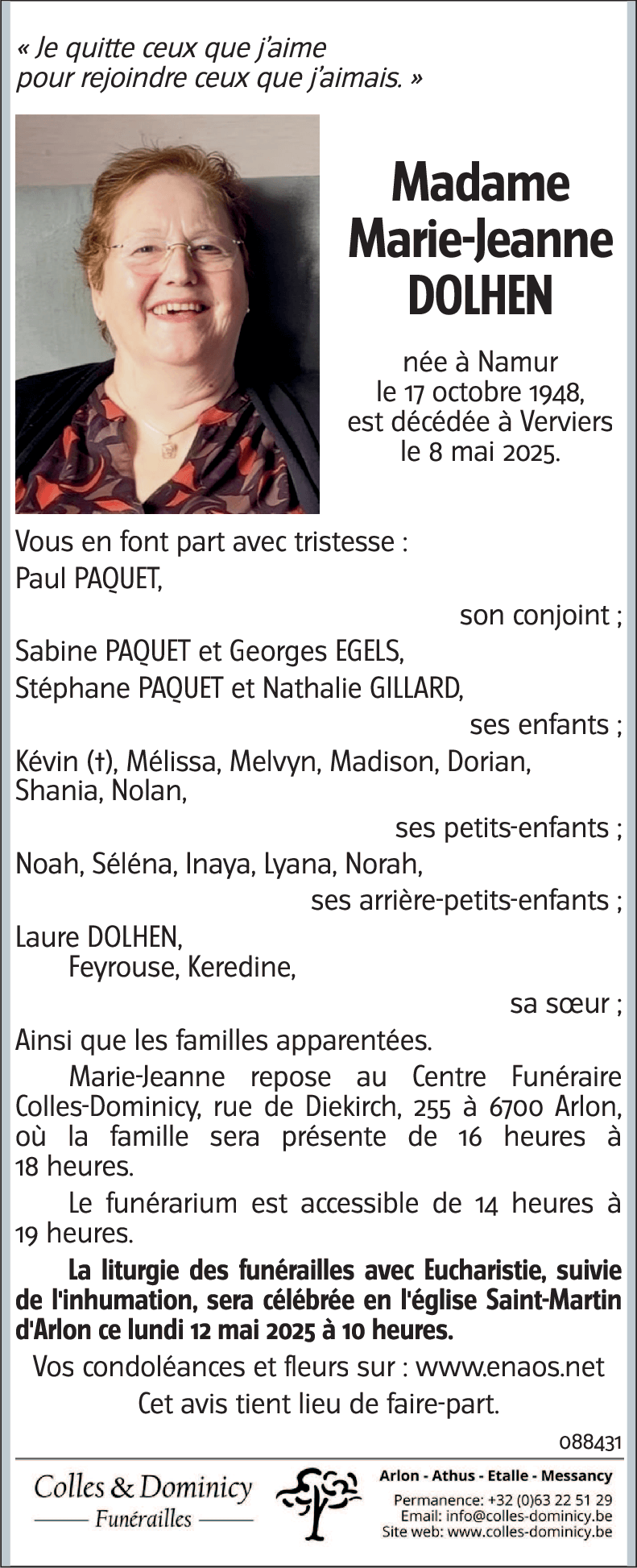 Marie-Jeanne DOLHEN