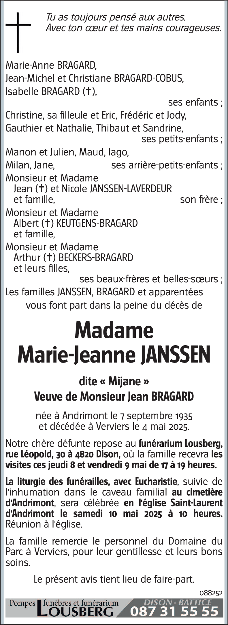 Marie-Jeanne JANSSEN