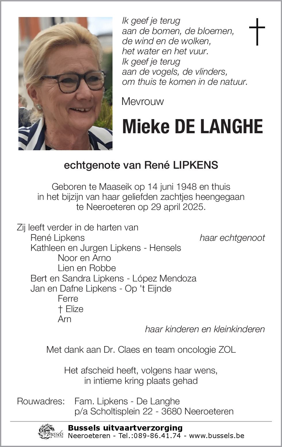 Mieke DE LANGHE